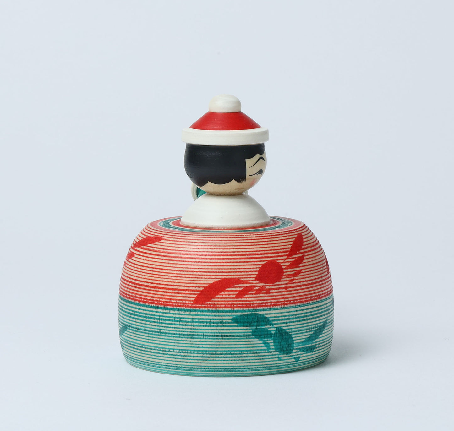 12-Santa Claus ejiko kokeshi doll-4 |  HIRAGA, Teruyuki | 10cm in height