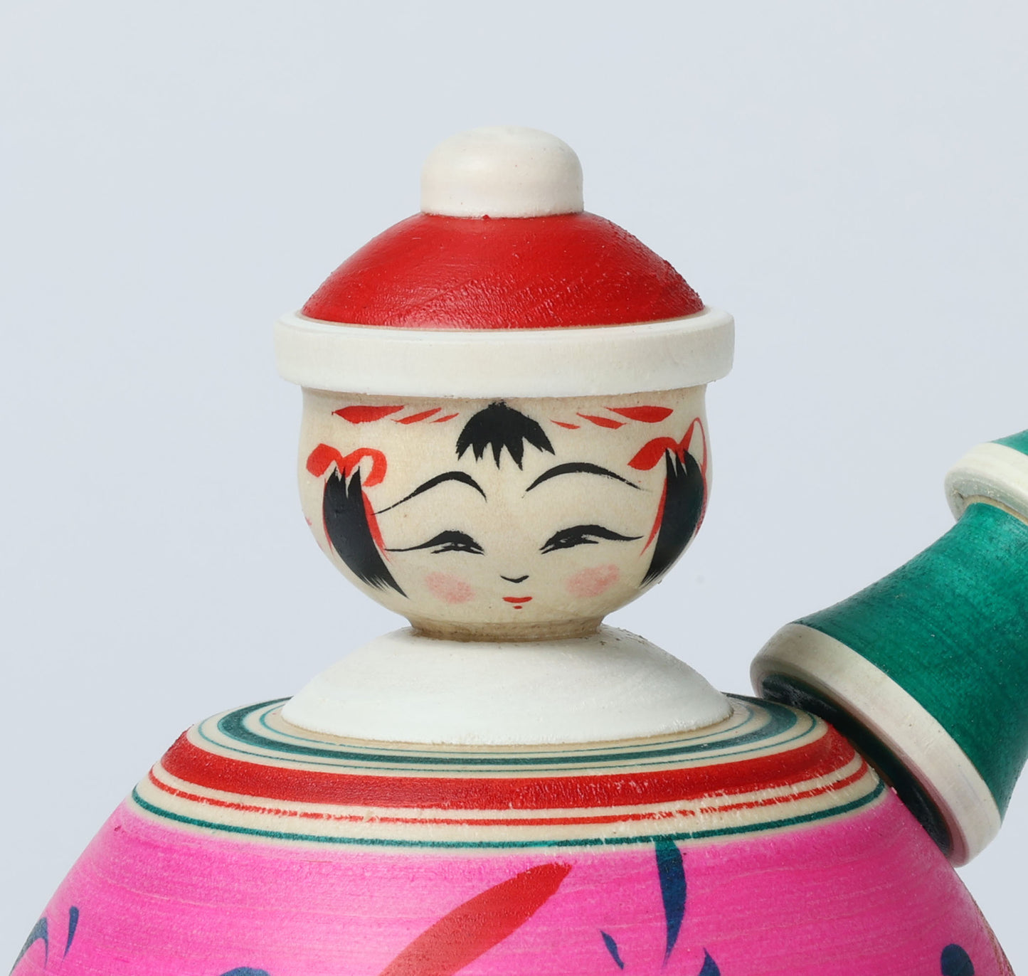 12-Santa Claus ejiko kokeshi doll-5 |  HIRAGA, Teruyuki | 10cm in height