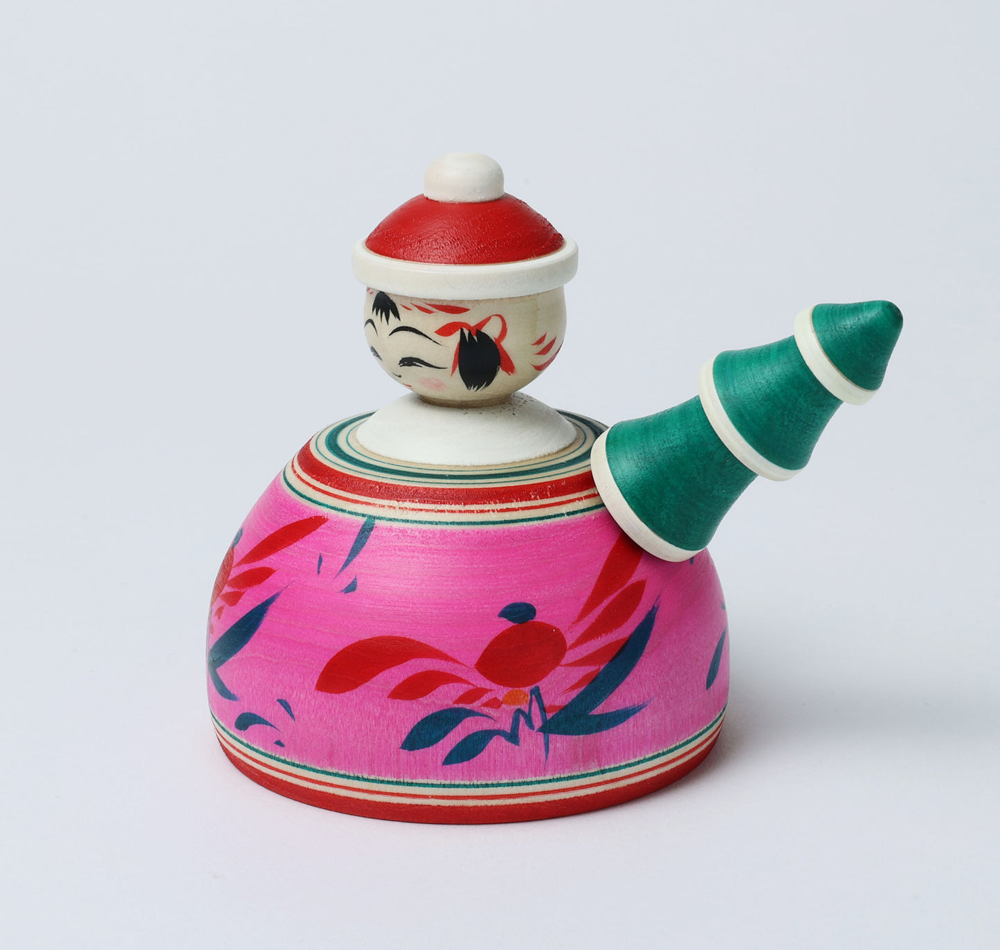 12-Santa Claus ejiko kokeshi doll-5 |  HIRAGA, Teruyuki | 10cm in height