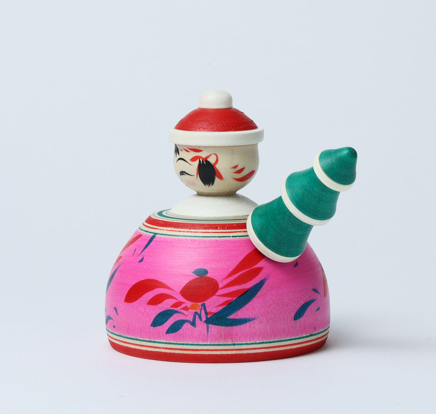 12-Santa Claus ejiko kokeshi doll-5 |  HIRAGA, Teruyuki | 10cm in height