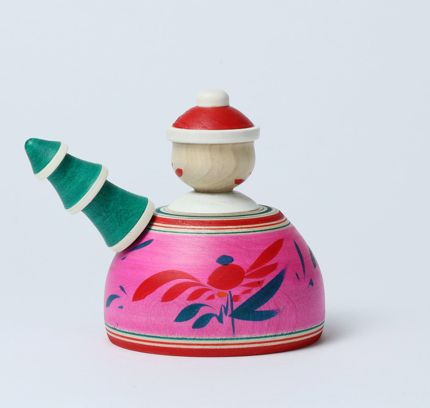 12-Santa Claus ejiko kokeshi doll-5 |  HIRAGA, Teruyuki | 10cm in height