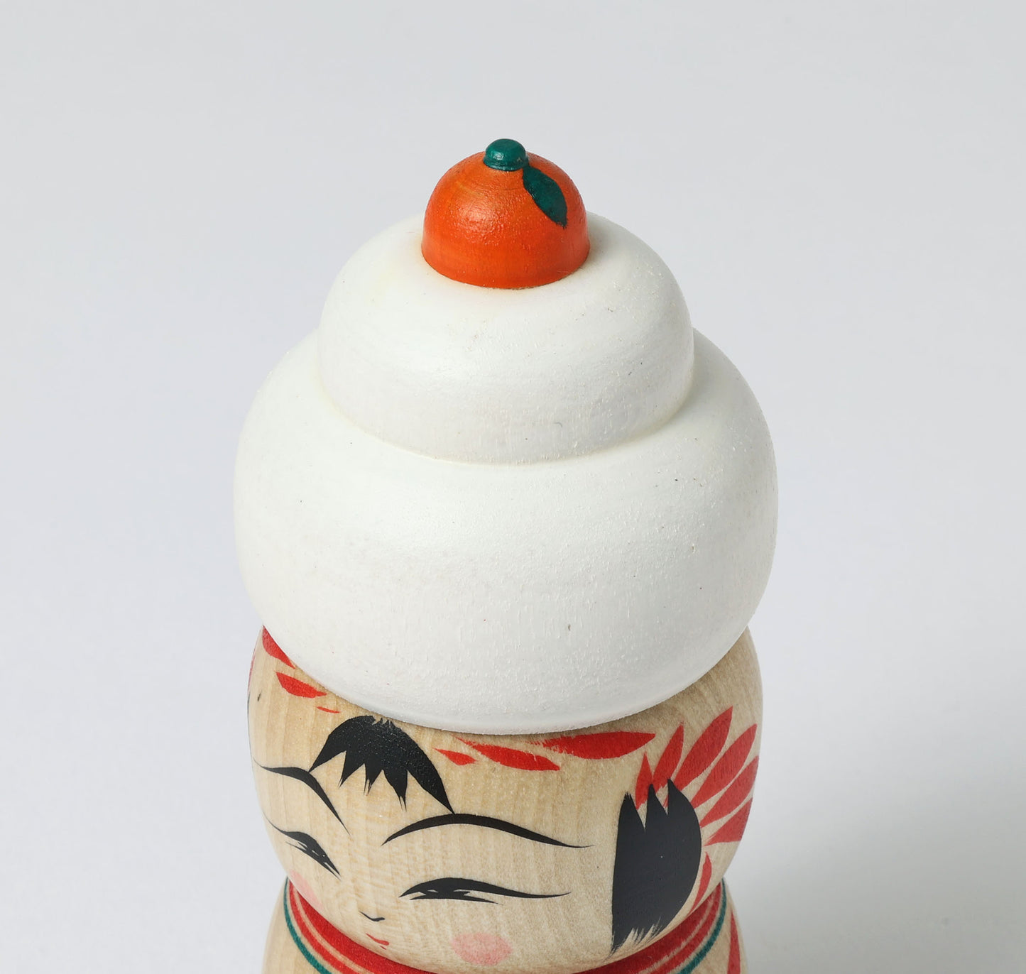 Kagamimochi kokeshi doll 鏡餅こけし |  HIRAGA, Teruyuki | 12cm in height
