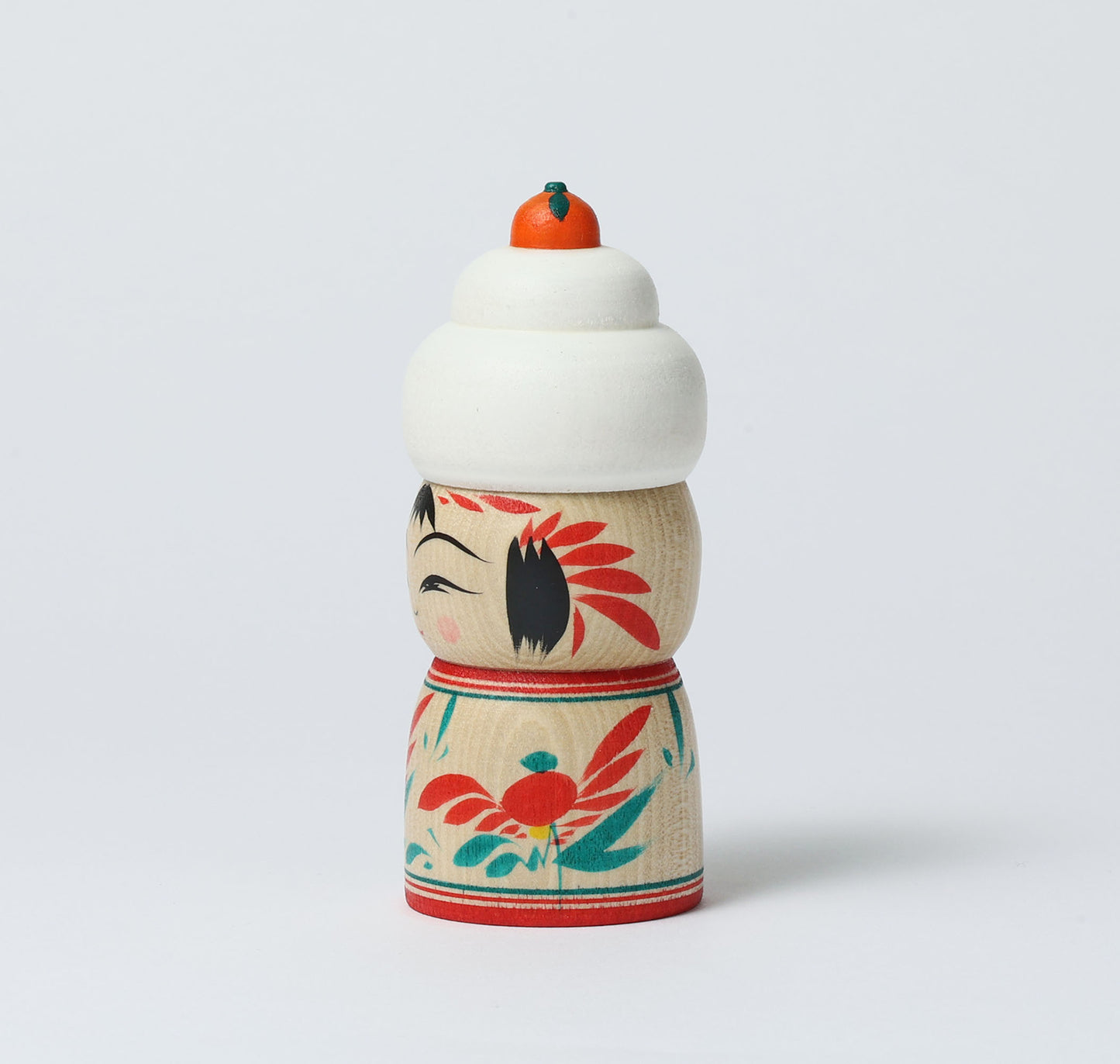 Kagamimochi kokeshi doll 鏡餅こけし |  HIRAGA, Teruyuki | 12cm in height