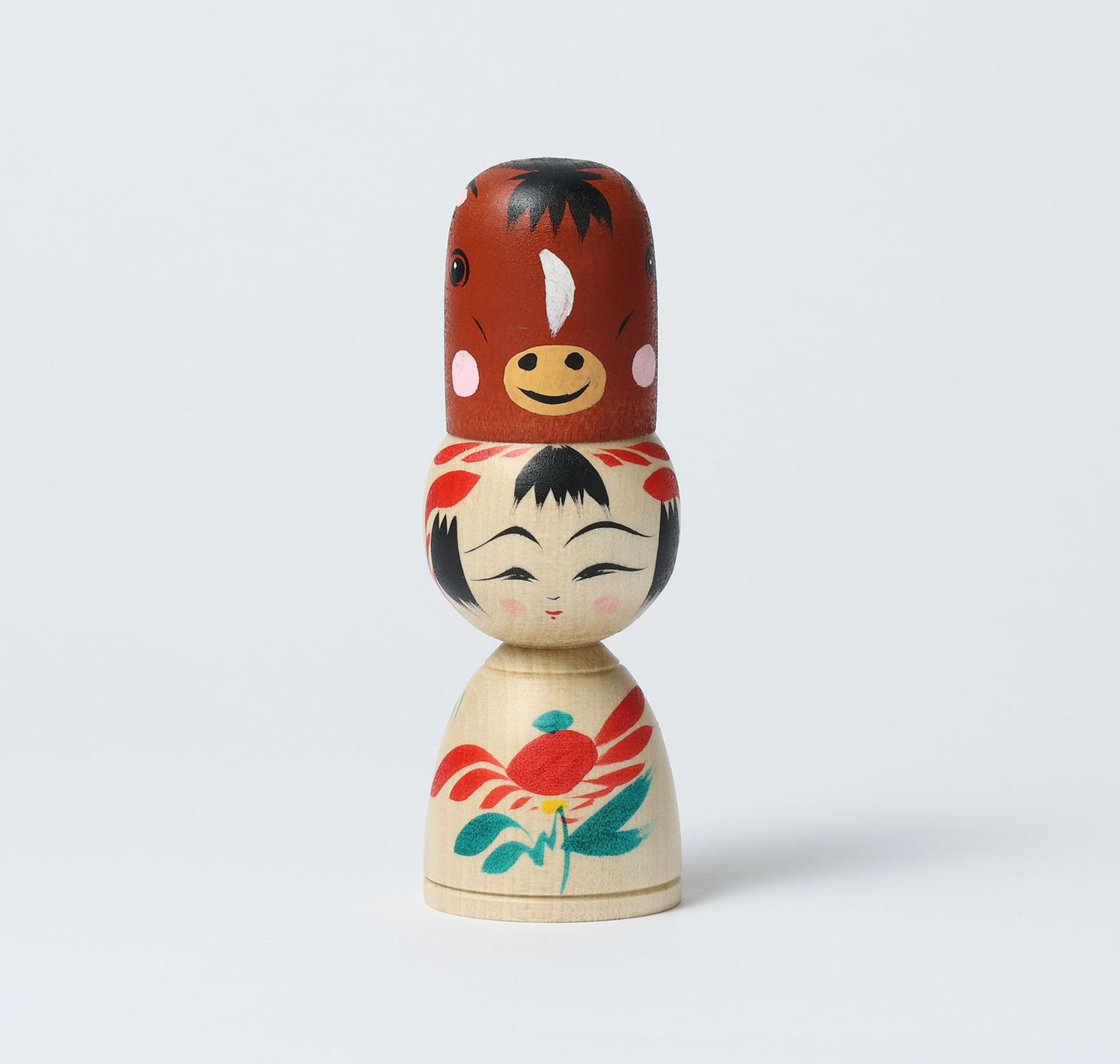 Eto-zodiac animal kokeshi doll 干支こけし-馬 |  HIRAGA, Teruyuki | 13.5cm in height