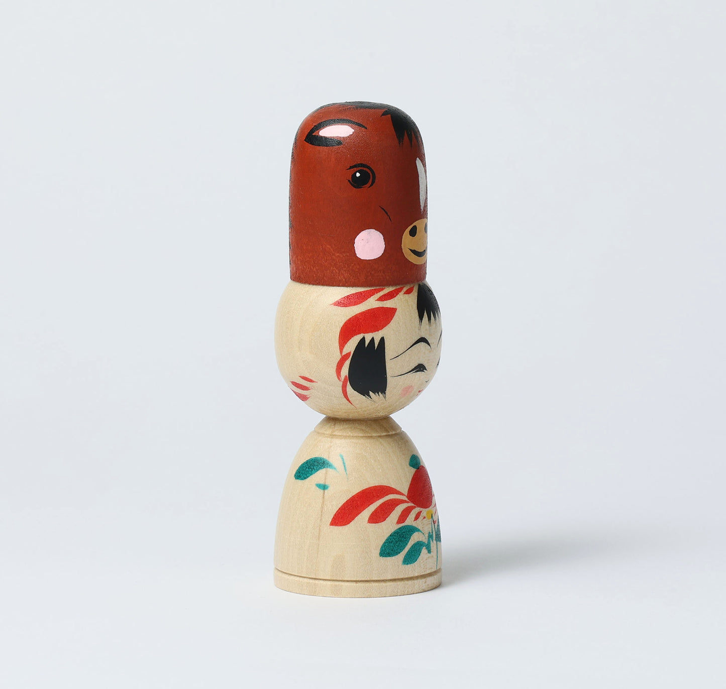 Eto-zodiac animal kokeshi doll 干支こけし-馬 |  HIRAGA, Teruyuki | 13.5cm in height