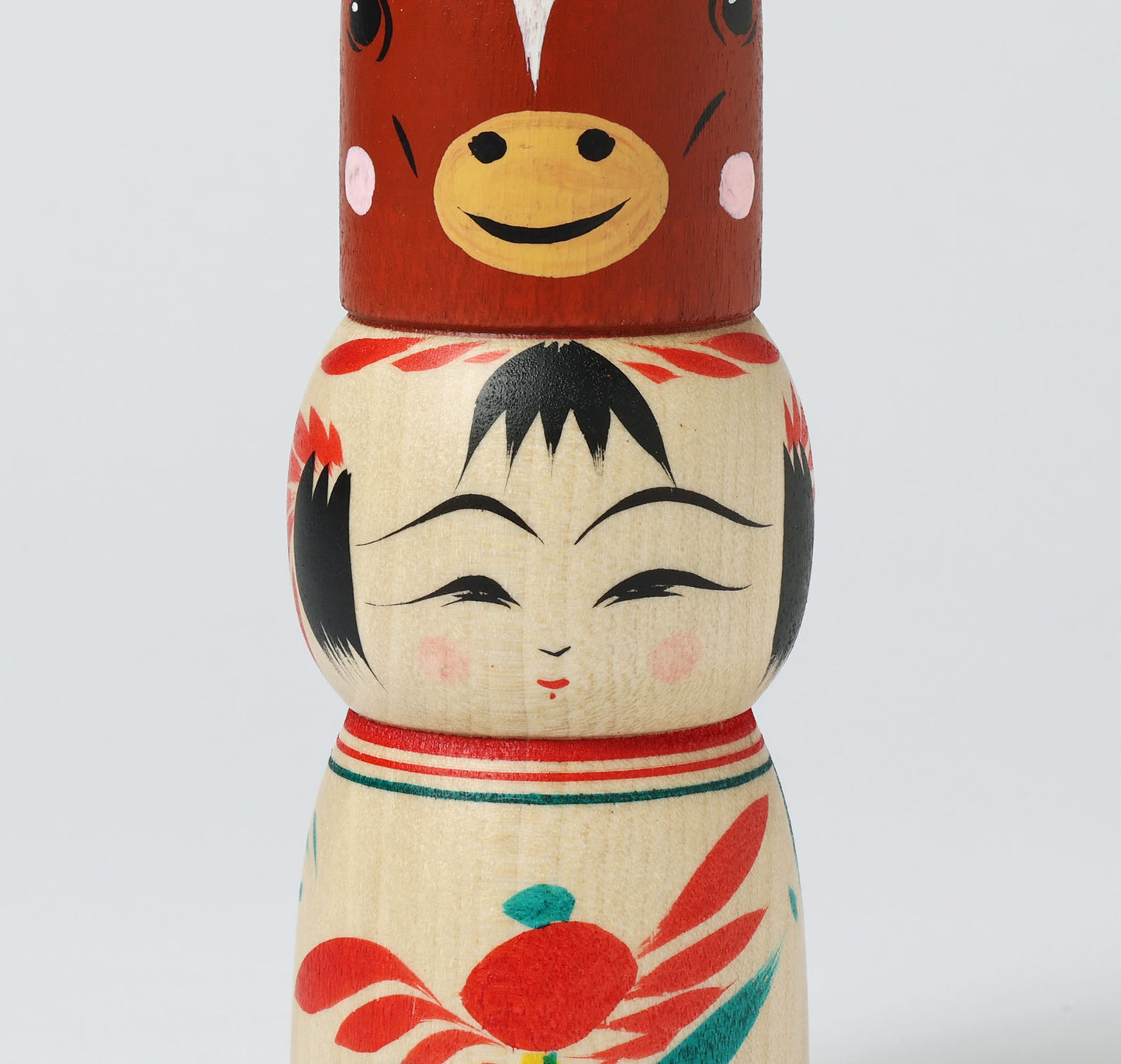 Kagamimochi kokeshi doll Eto-zodiac 干支鏡餅こけし-馬 |  HIRAGA, Teruyuki | 14.5cm in height