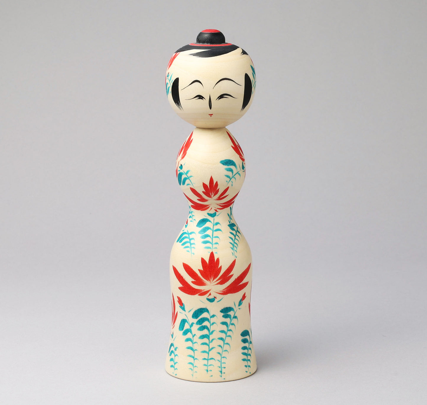 Carnation kokeshi - カーネーションこけし | Teruyuki HIRAGA- Sakunami style 平賀輝幸工人(作並系)