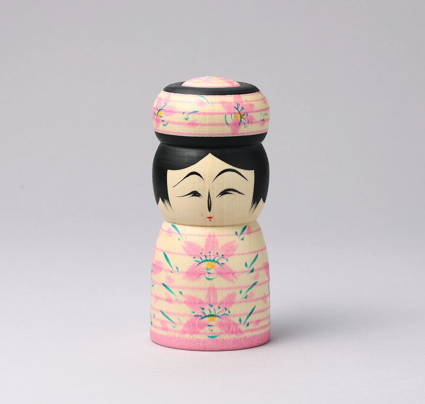 HIRAGA, Teruyuki 平賀輝幸 |Sakura -cherry blossom kokeshi - 桜こけし4寸 | Sakunami style 作並系