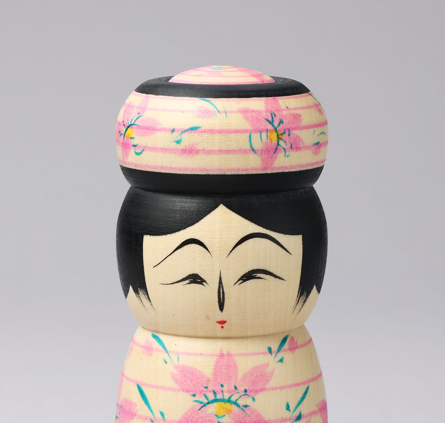 HIRAGA, Teruyuki 平賀輝幸 |Sakura -cherry blossom kokeshi - 桜こけし4寸 | Sakunami style 作並系