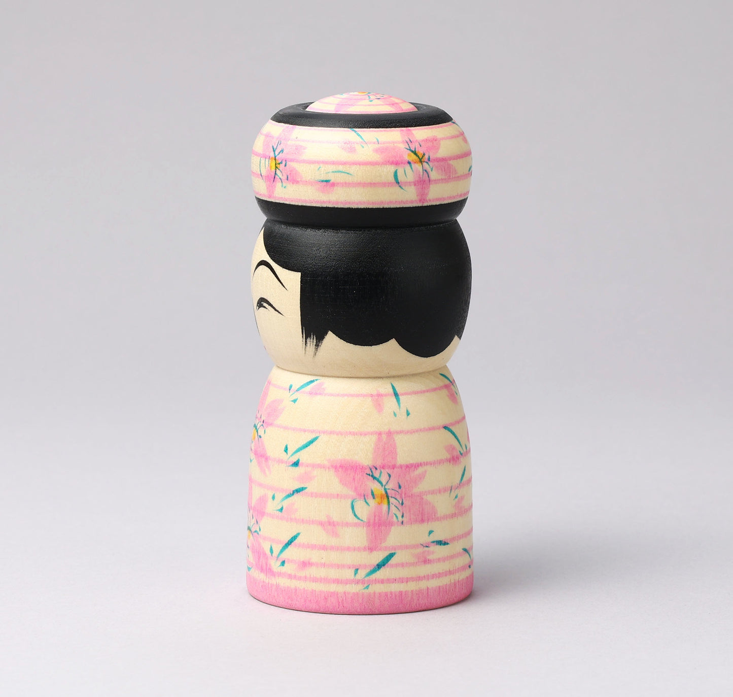 HIRAGA, Teruyuki 平賀輝幸 |Sakura -cherry blossom kokeshi - 桜こけし4寸 | Sakunami style 作並系