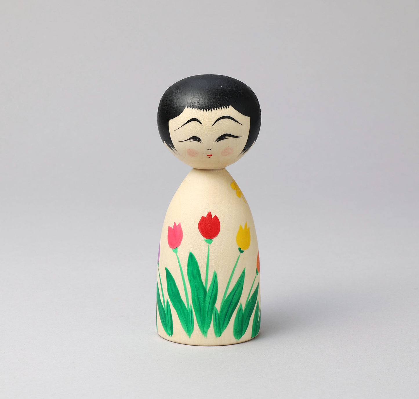 HIRAGA, Teruyuki 平賀輝幸 |Tulip kokeshi - チューリップこけし | Sakunami style 作並系