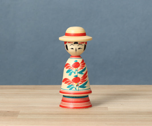 HIRAGA, Teruyuki 平賀輝幸 | Boushi-hat kokeshi - 帽子こけし | Sakunami style 作並系