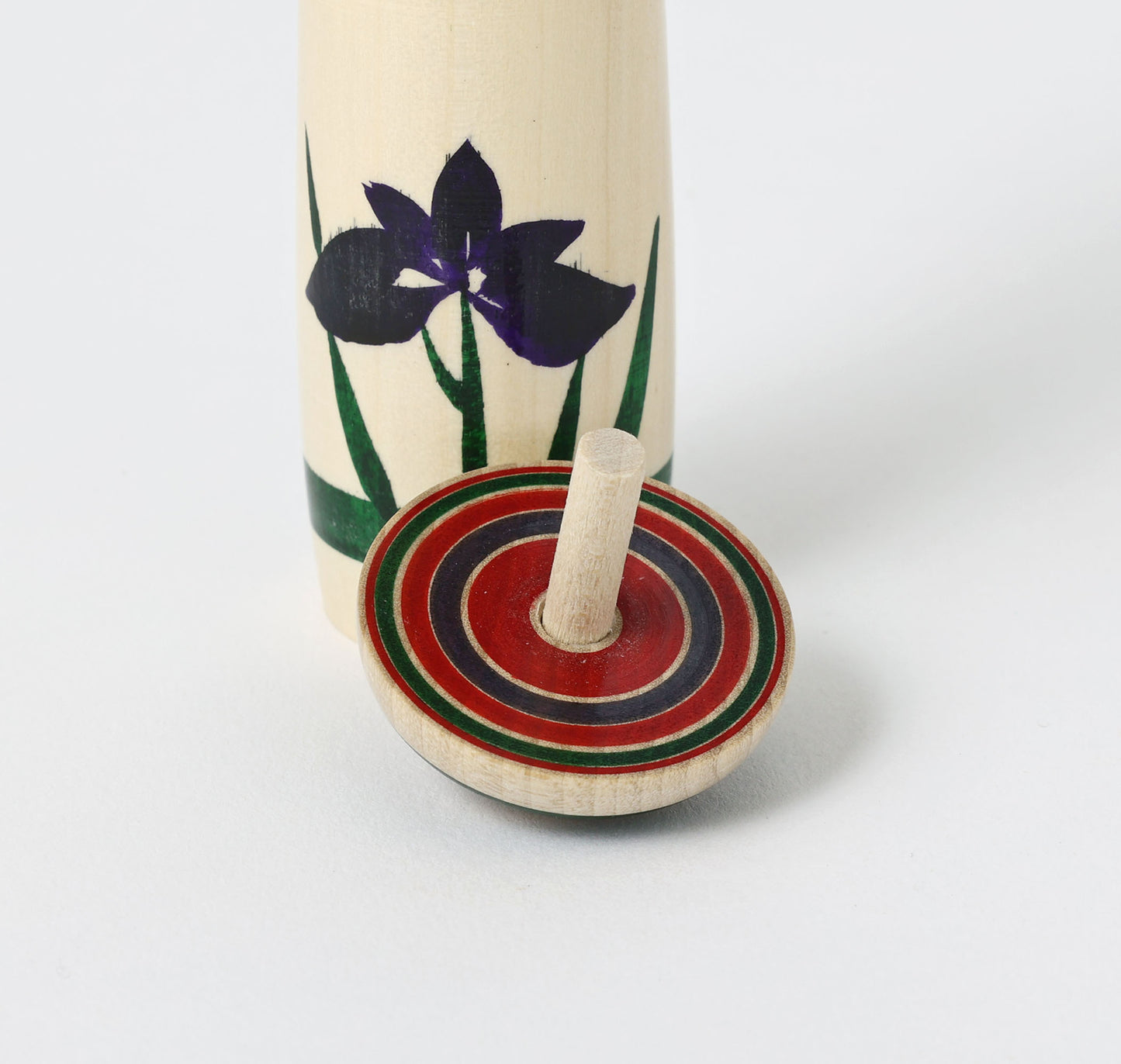 Tagajo kokeshi 多賀城こけし | KANO, Hiroshi 加納博工人 |  Sakunami style 作並系 | 14cm in height