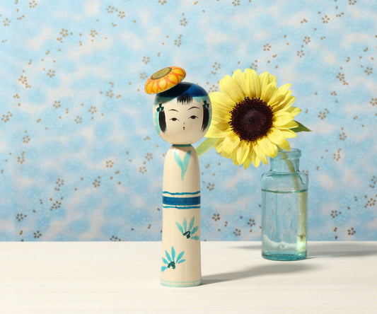 NIIYAMA, Mayumi 新山真由美工人 | Kanzashi kokeshi- かんざしこけし | Yajiro style 弥治郎系