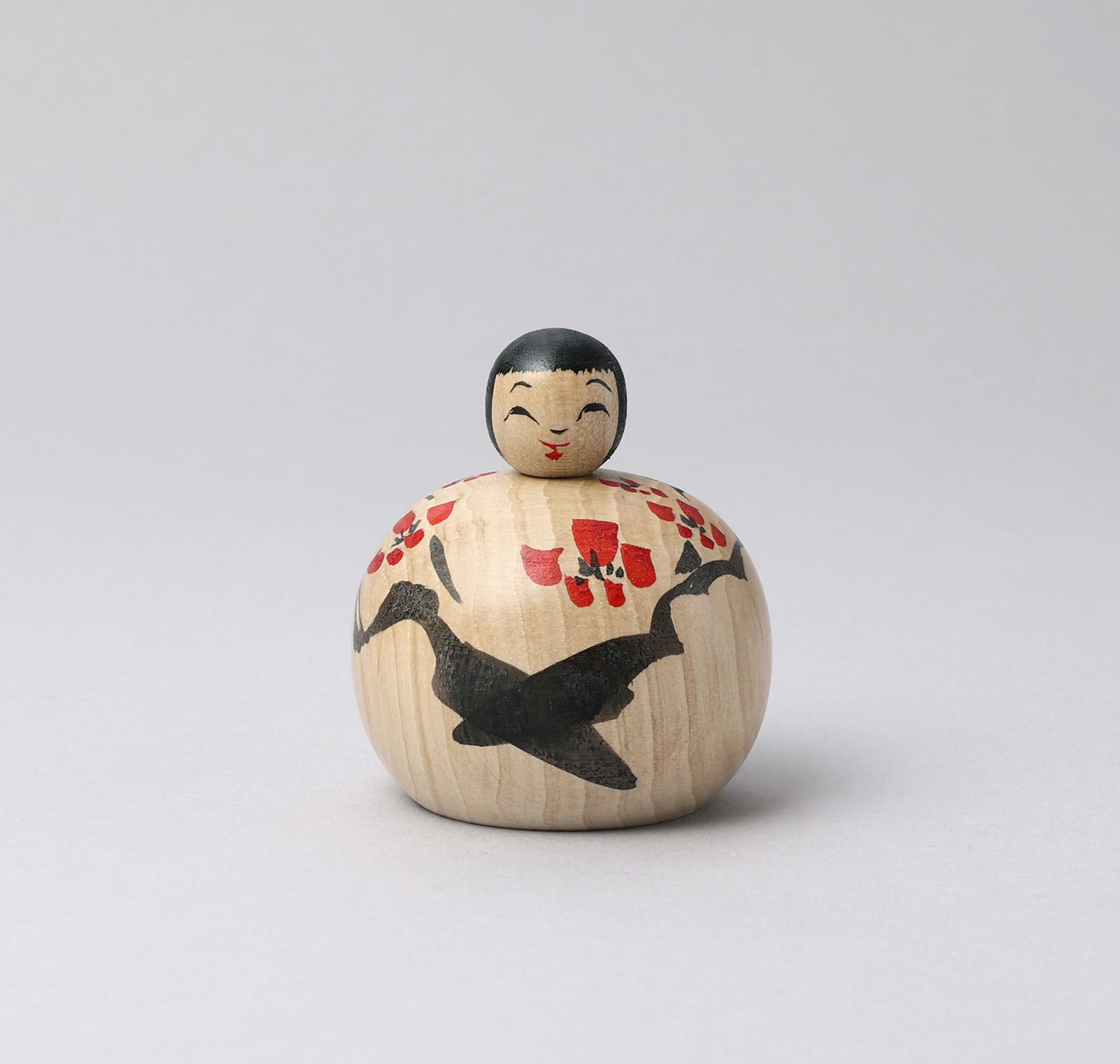 KOYAMA, Yoshimi 小山芳美工人 | Ejiko kokeshi, plum- えじここけし, 梅 | Togatta style 遠刈田