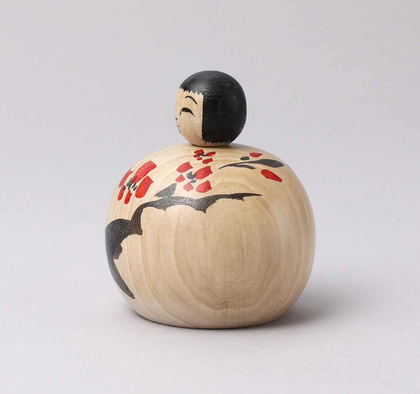 KOYAMA, Yoshimi 小山芳美工人 | Ejiko kokeshi, plum- えじここけし, 梅 | Togatta style 遠刈田