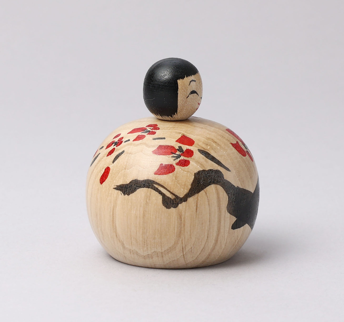 KOYAMA, Yoshimi 小山芳美工人 | Ejiko kokeshi, plum- えじここけし, 梅 | Togatta style 遠刈田