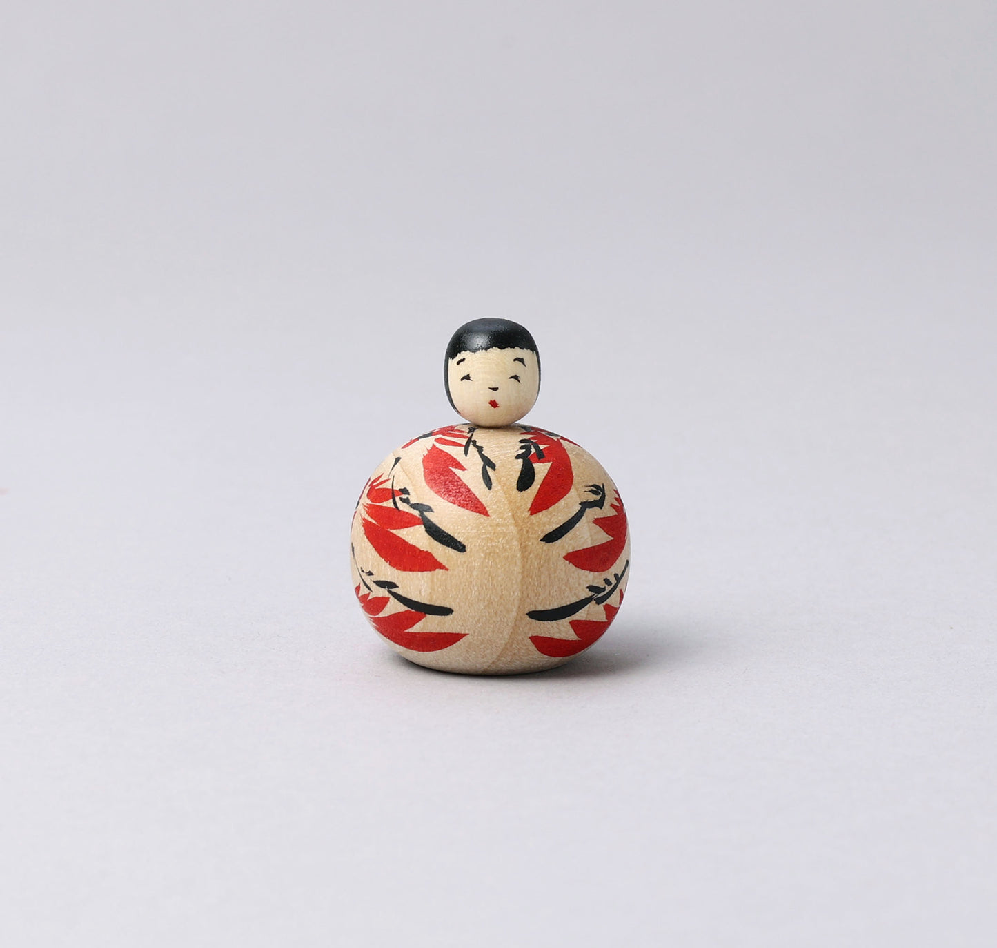 KOYAMA, Yoshimi 小山芳美工人 | Mini Ejiko kokeshi chrysanthemum- えじここけし 菊 | Togatta style 遠刈田