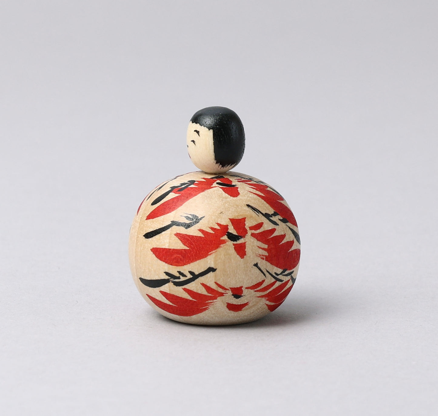 KOYAMA, Yoshimi 小山芳美工人 | Mini Ejiko kokeshi chrysanthemum- えじここけし 菊 | Togatta style 遠刈田