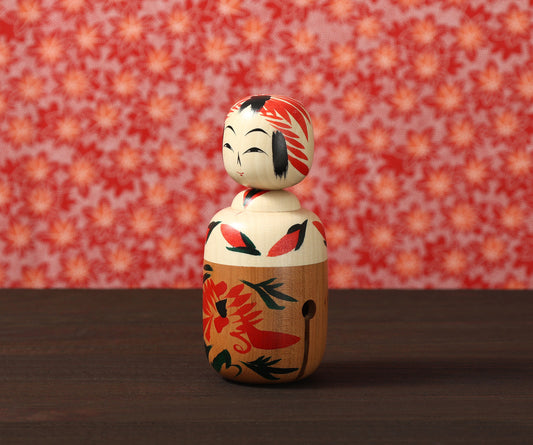 HAYASAKA, Masahiro 早坂政弘工人 | instrument style kokeshi- ベルこけし | Togatta style 遠刈田系