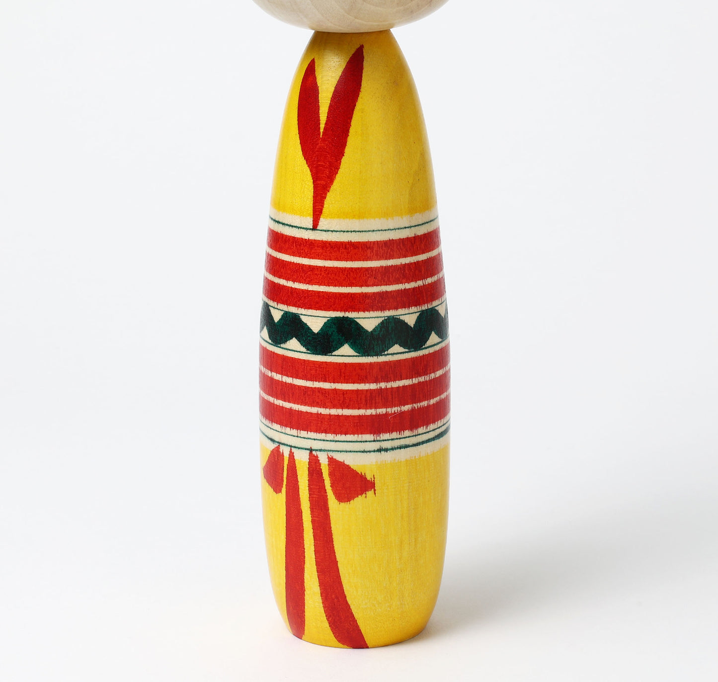 IKEUCHI, Shione 池内潮音工人 | Dento-traditional style kokeshi doll 伝統こけし | Yajiro style 弥治郎系 | 25cm in height