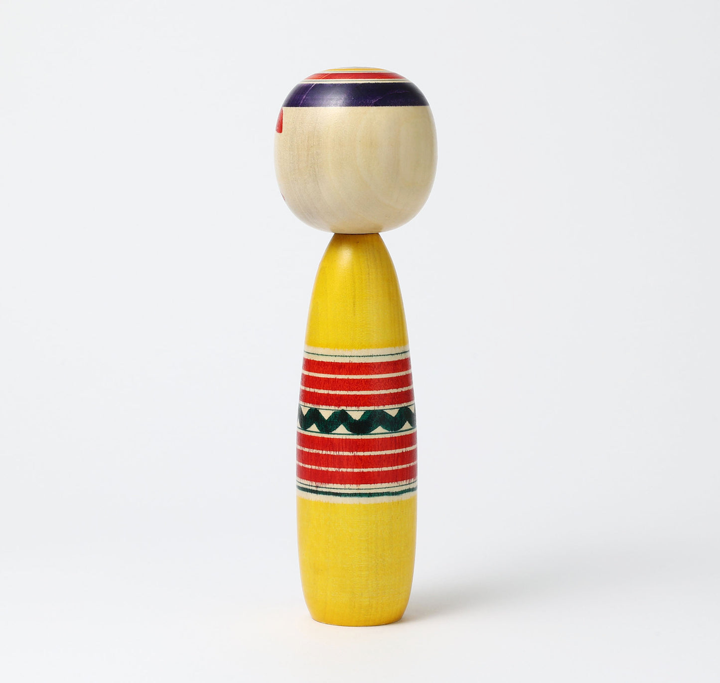 IKEUCHI, Shione 池内潮音工人 | Dento-traditional style kokeshi doll 伝統こけし | Yajiro style 弥治郎系 | 25cm in height