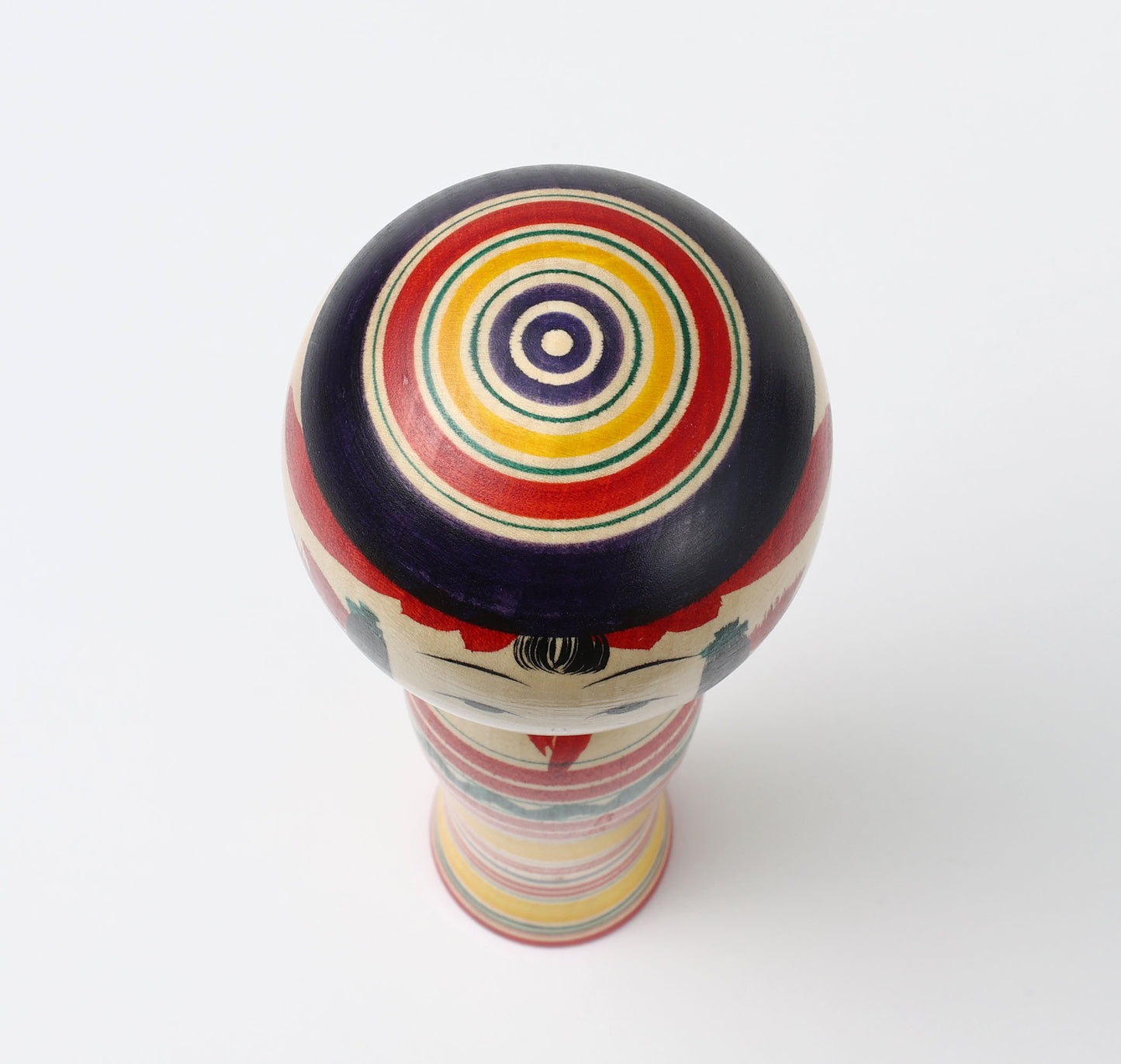 IKEUCHI, Shione 池内潮音工人 | Dento-traditional style kokeshi doll 伝統こけし | Yajiro style 弥治郎系 | 25cm in height