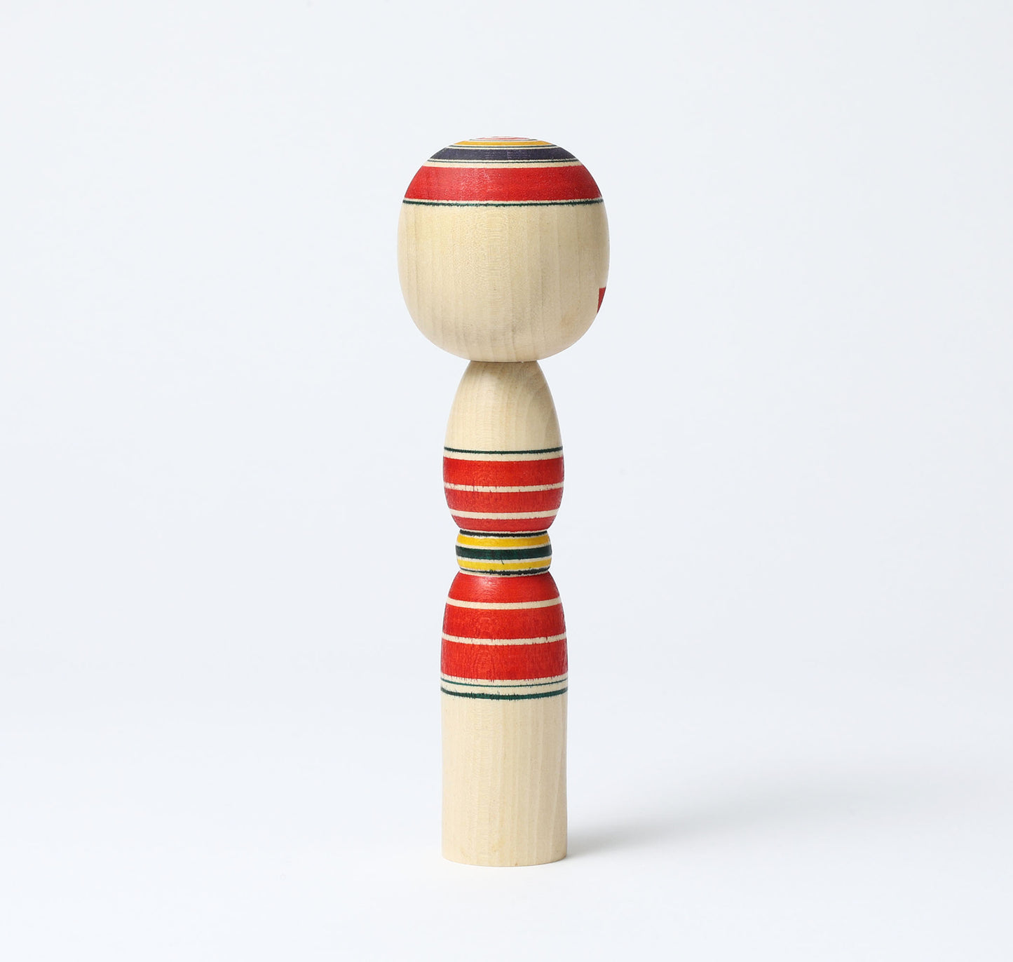 IKEUCHI, Shione 池内潮音工人 | Dento-traditional style kokeshi doll 伝統こけし | Yajiro style 弥治郎系 | 18cm in height