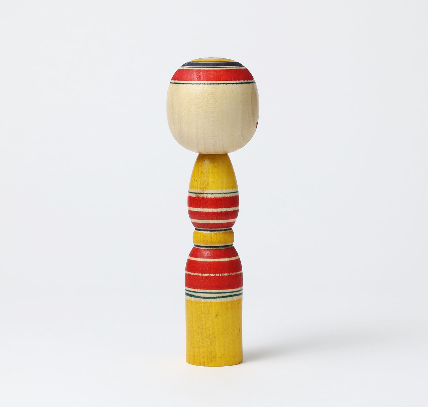 IKEUCHI, Shione 池内潮音工人 | Dento-traditional style kokeshi doll 伝統こけし | Yajiro style 弥治郎系 | 18cm in height