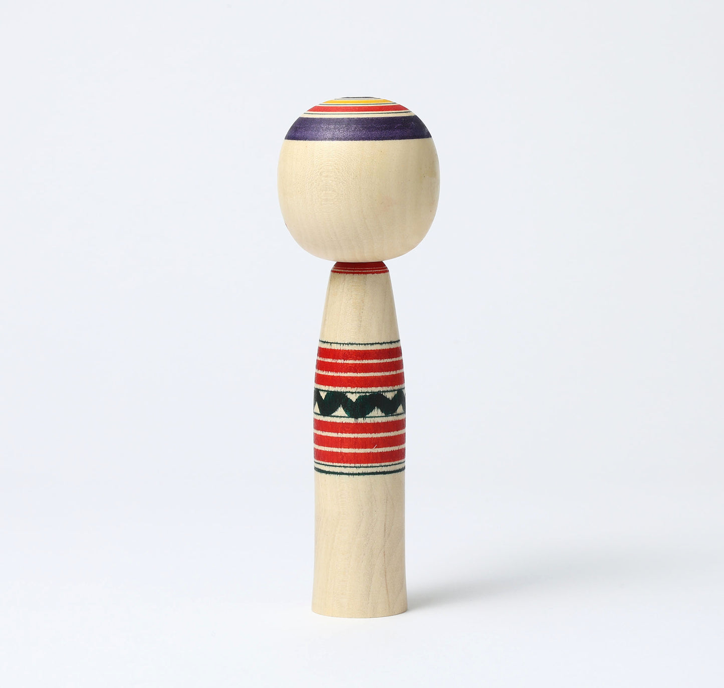 IKEUCHI, Shione 池内潮音工人 | Dento-traditional style kokeshi doll 伝統こけし | Yajiro style 弥治郎系 | 18cm in height