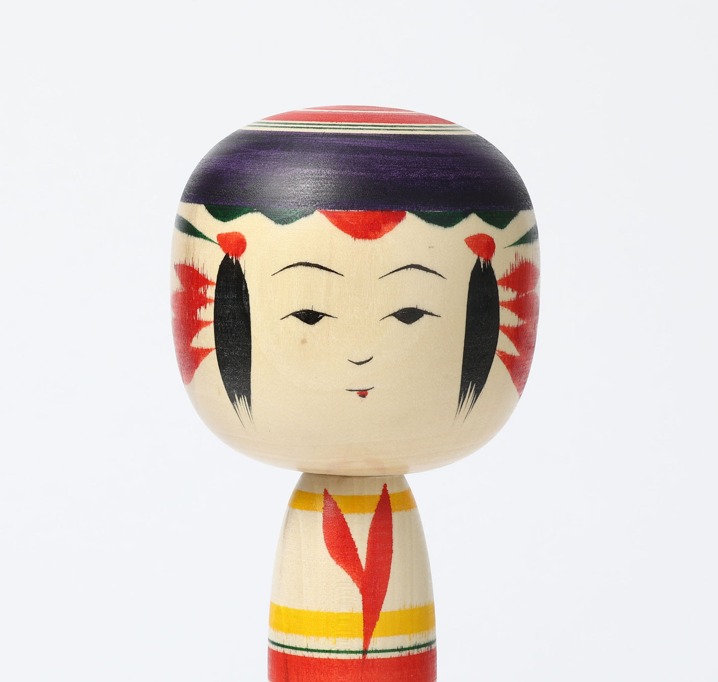 KIMURA, Atsushi 木村敦工人 | Dento-traditional style kokeshi doll 伝統こけし | Yajiro style 弥治郎系 | 24cm in height