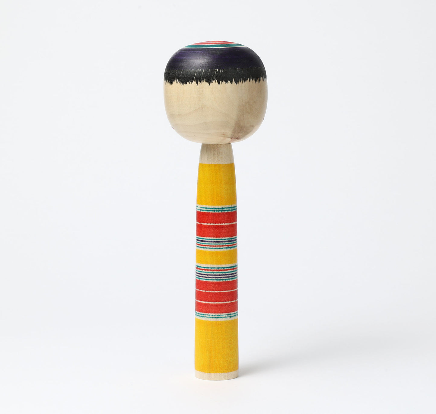 KIMURA, Atsushi 木村敦工人 | Dento-traditional style kokeshi doll 伝統こけし | Yajiro style 弥治郎系 | 24cm in height