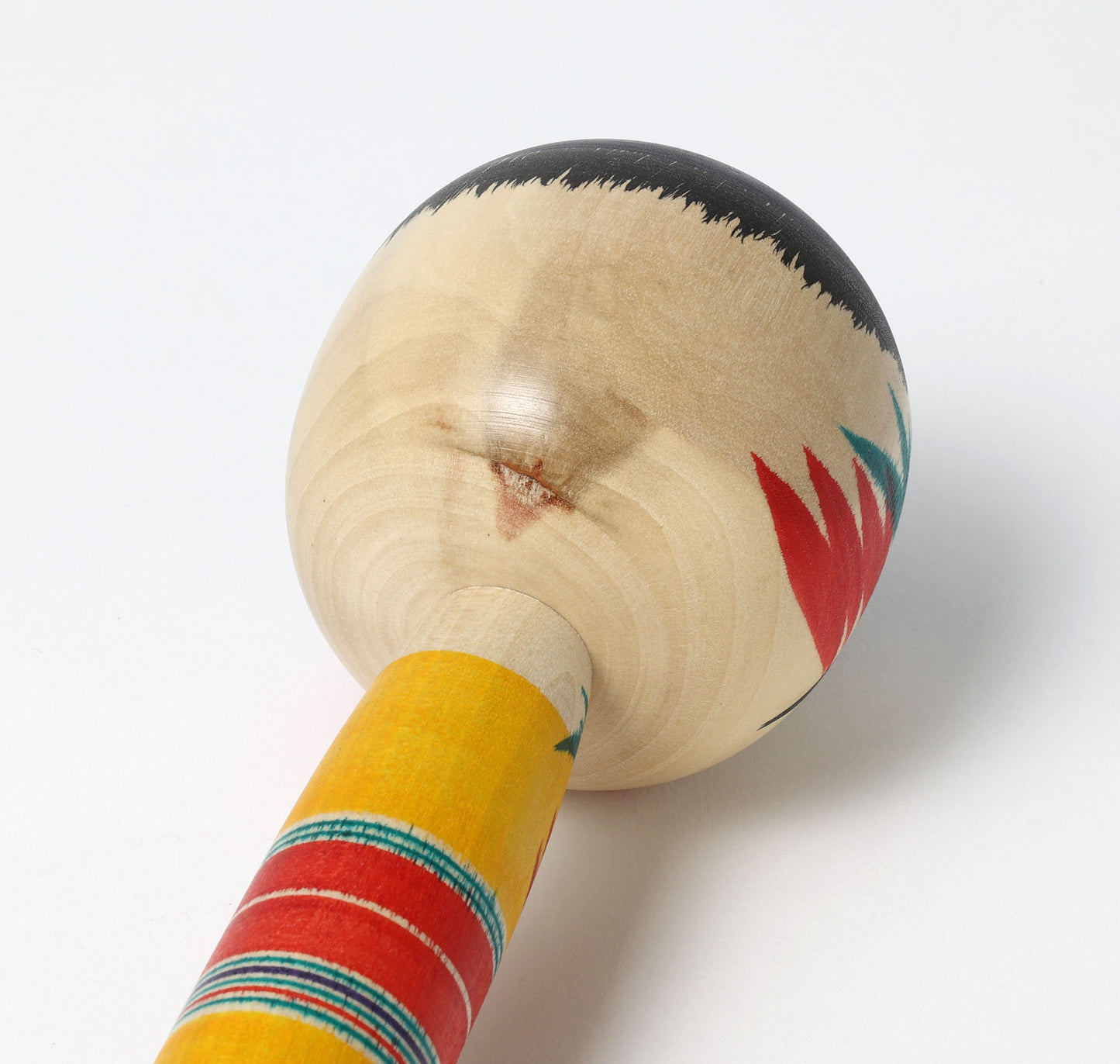 KIMURA, Atsushi 木村敦工人 | Dento-traditional style kokeshi doll 伝統こけし | Yajiro style 弥治郎系 | 24cm in height