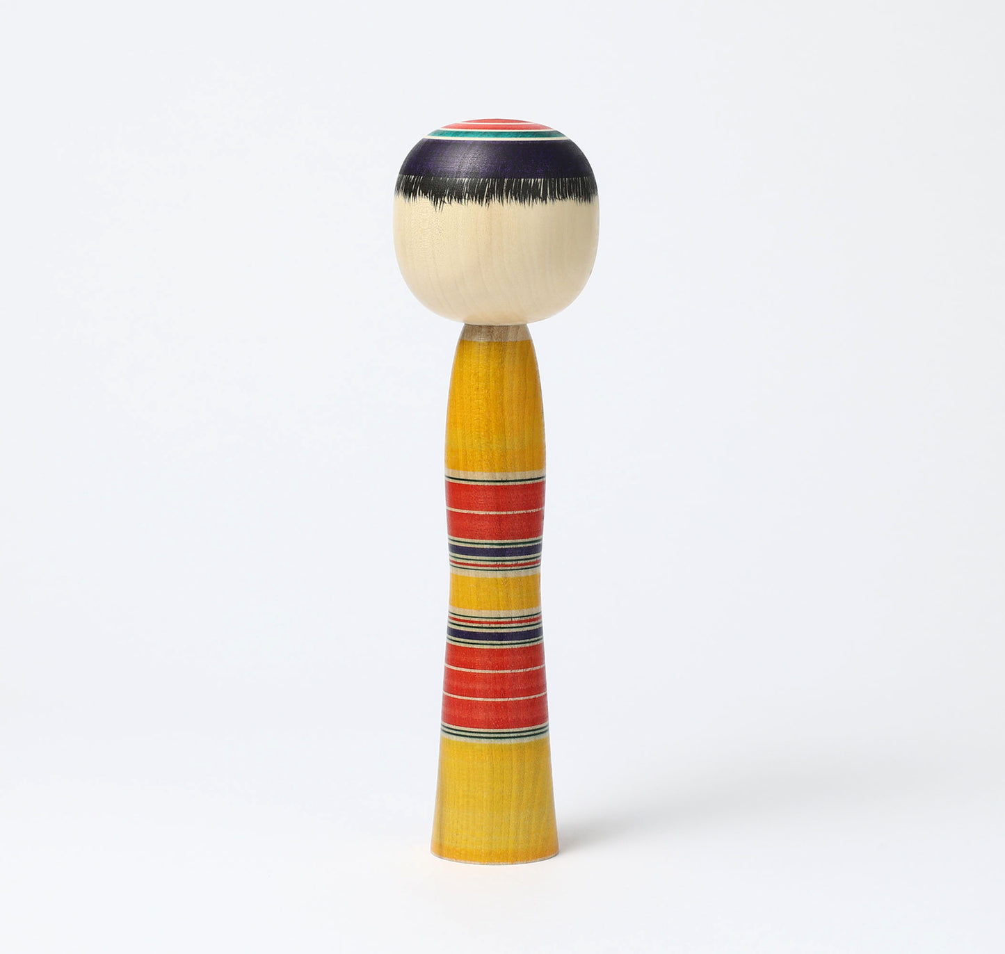 KIMURA, Atsushi 木村敦工人 | Dento-traditional style kokeshi doll 伝統こけし | Yajiro style 弥治郎系 | 22cm in height