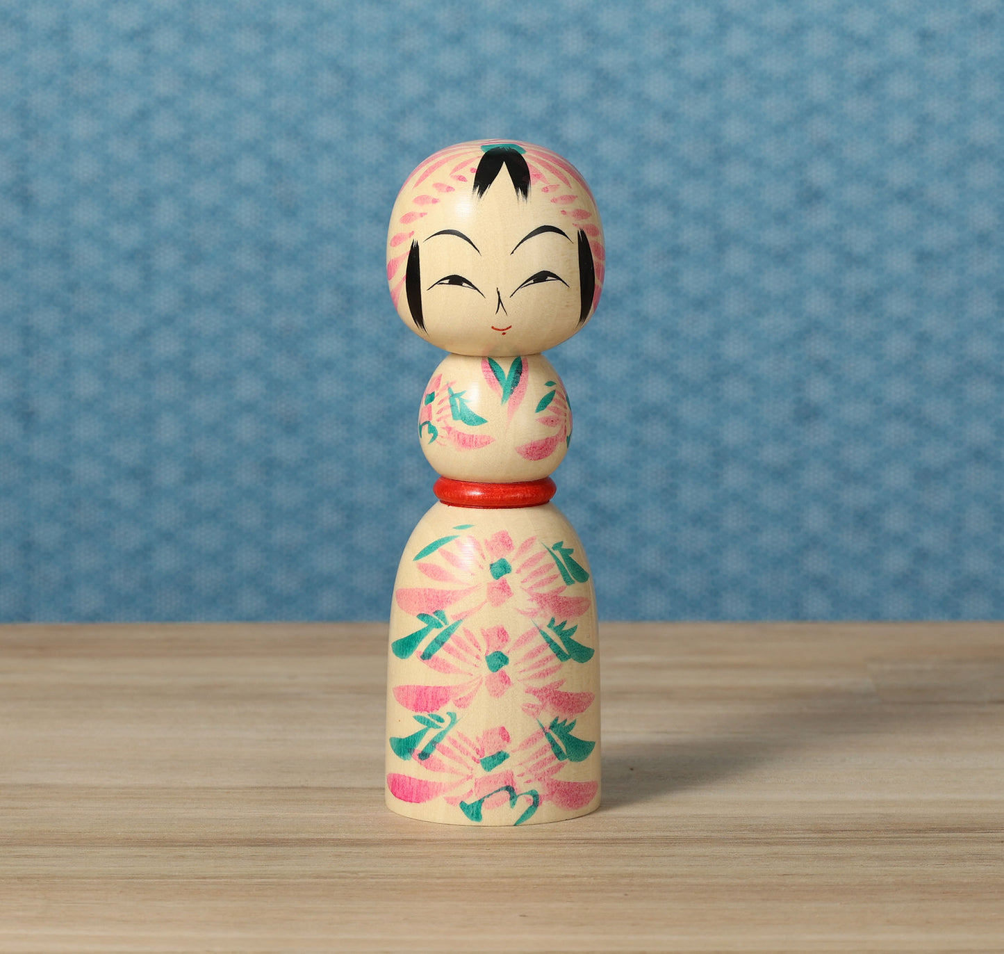 遠刈田系こけし | 早坂政弘工人 遠刈田系 | 高さ14cm