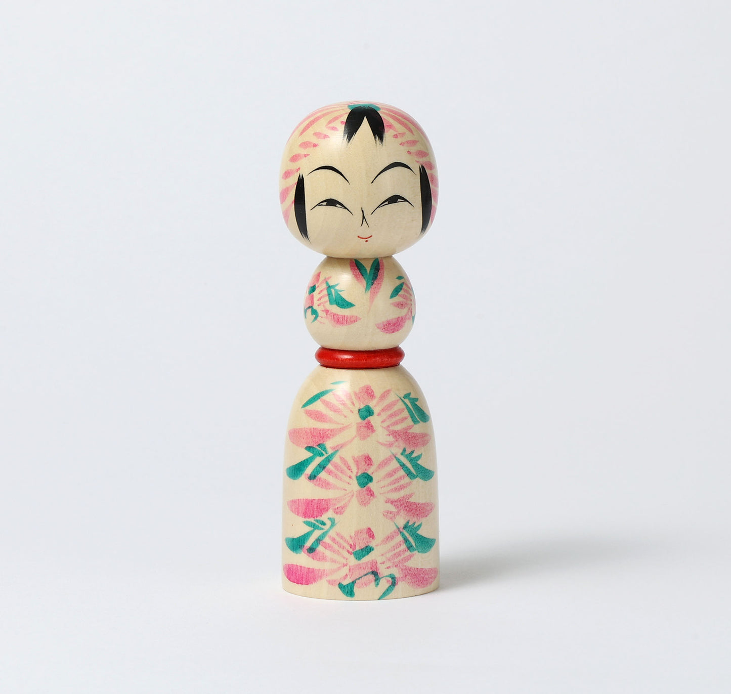 遠刈田系こけし | 早坂政弘工人 遠刈田系 | 高さ14cm