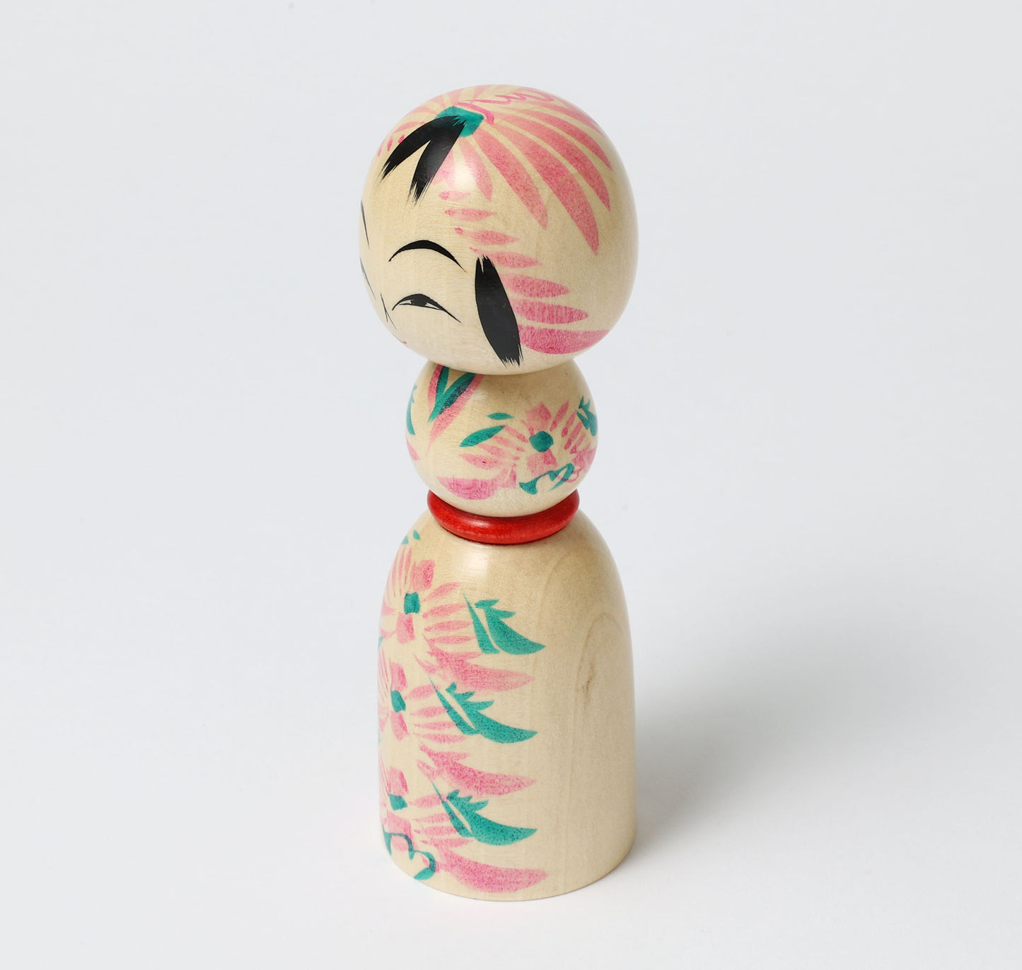 遠刈田系こけし | 早坂政弘工人 遠刈田系 | 高さ14cm