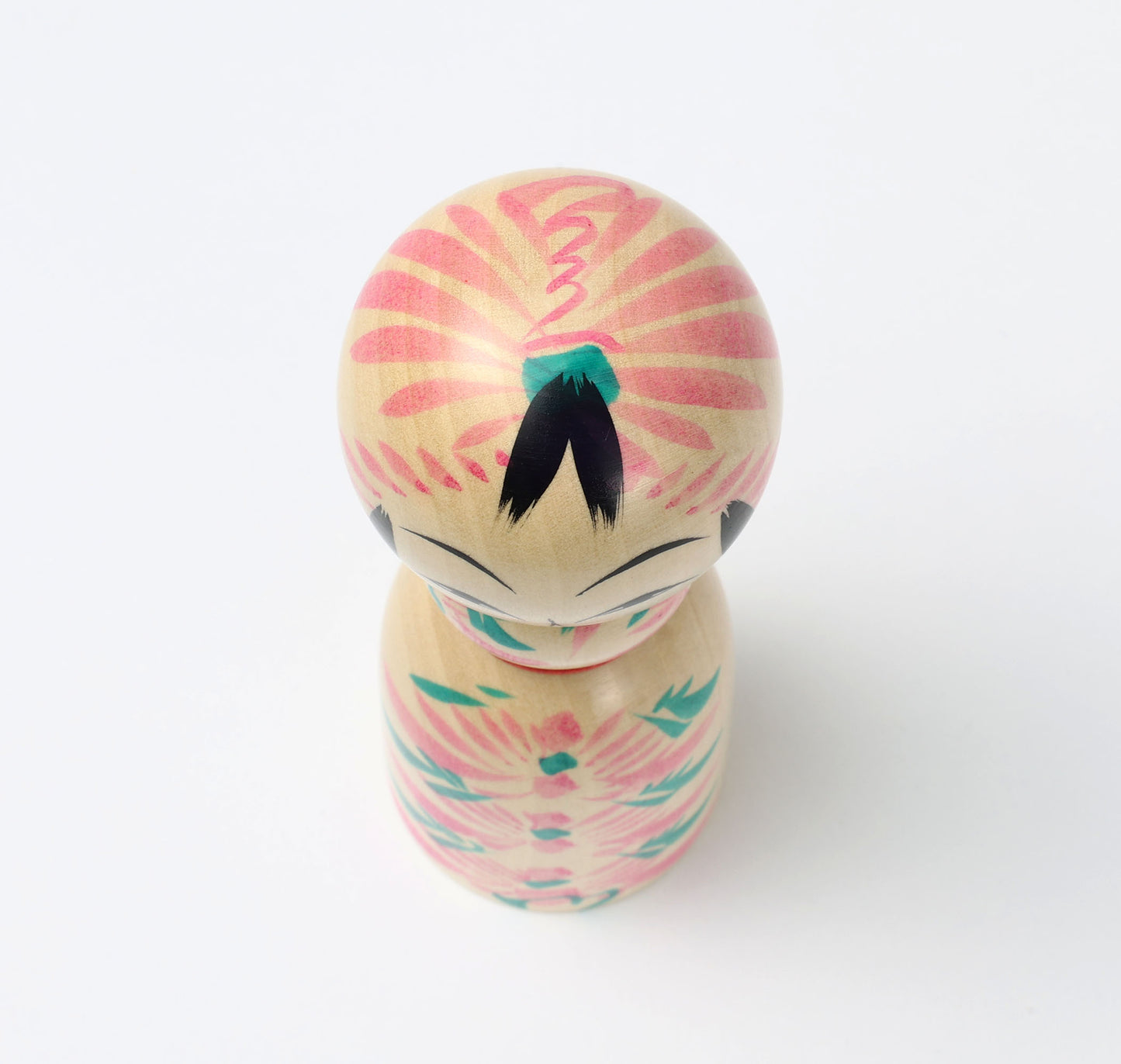 遠刈田系こけし | 早坂政弘工人 遠刈田系 | 高さ14cm