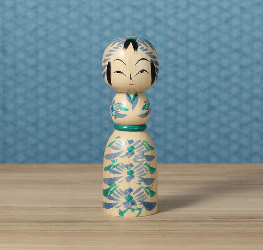 遠刈田系こけし | 早坂政弘工人 遠刈田系 |高さ14cm