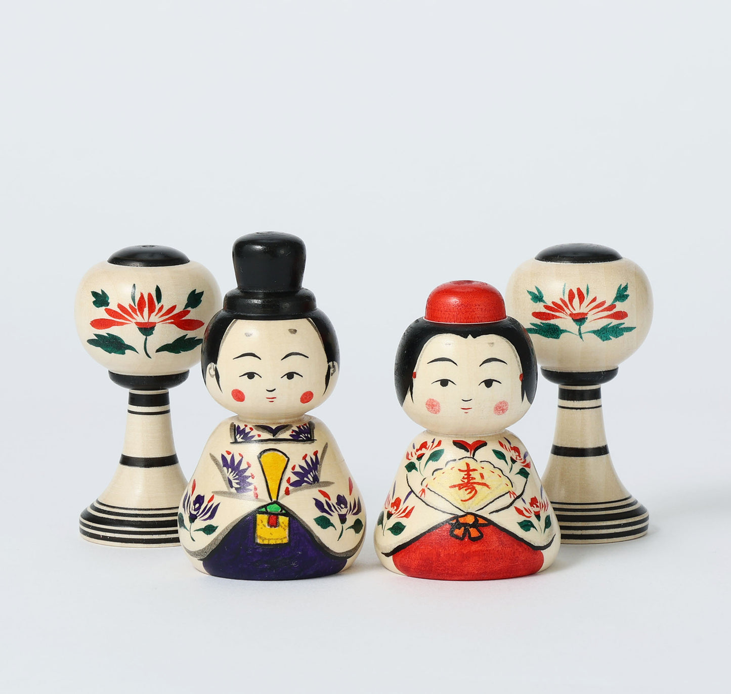 Hina kokeshi doll 雛こけし | YOSHIDA Katsunori 吉田勝範工人 | Naruko style 弥治郎系 | 8cm in height