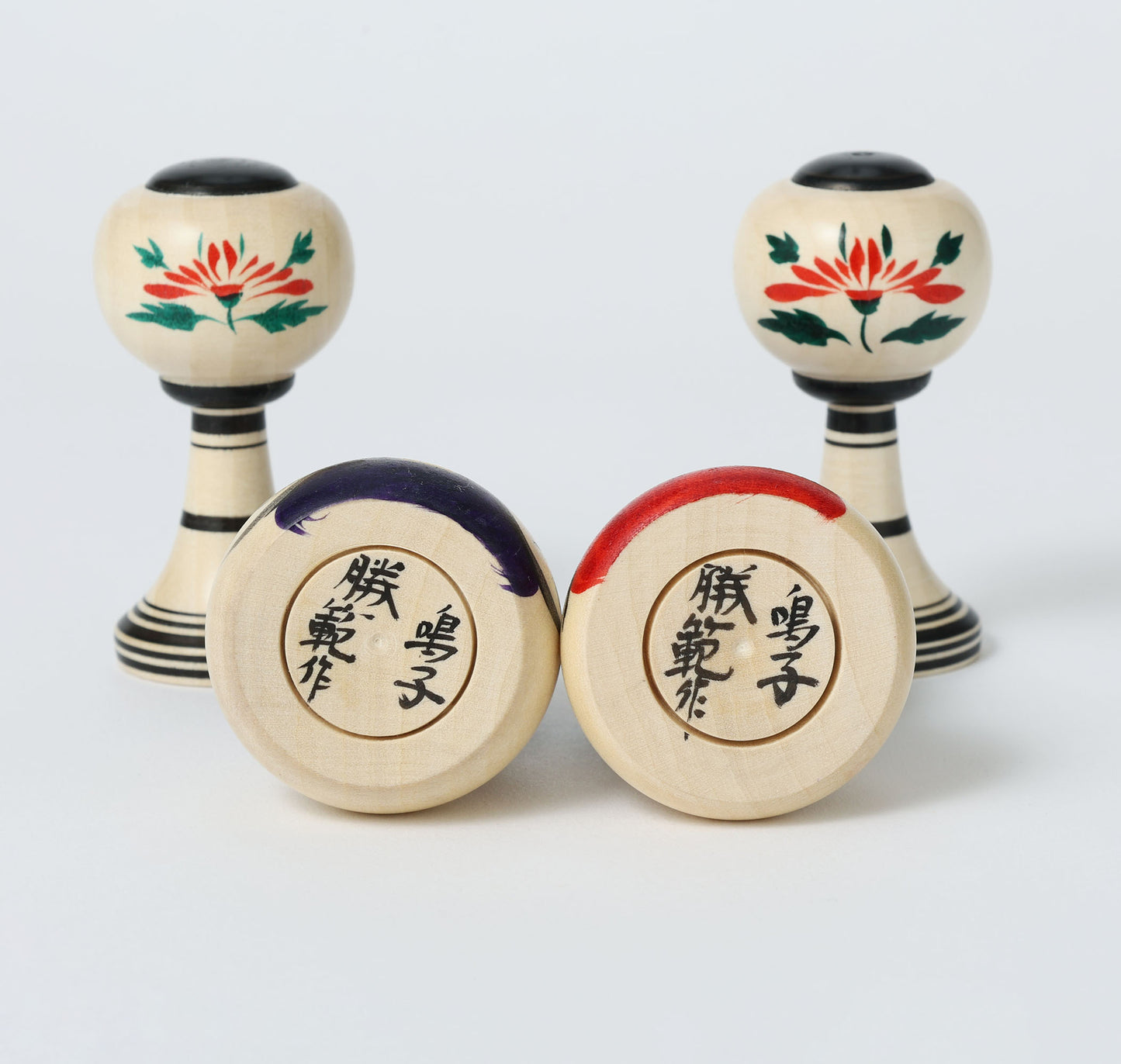 Hina kokeshi doll 雛こけし | YOSHIDA Katsunori 吉田勝範工人 | Naruko style 弥治郎系 | 8cm in height