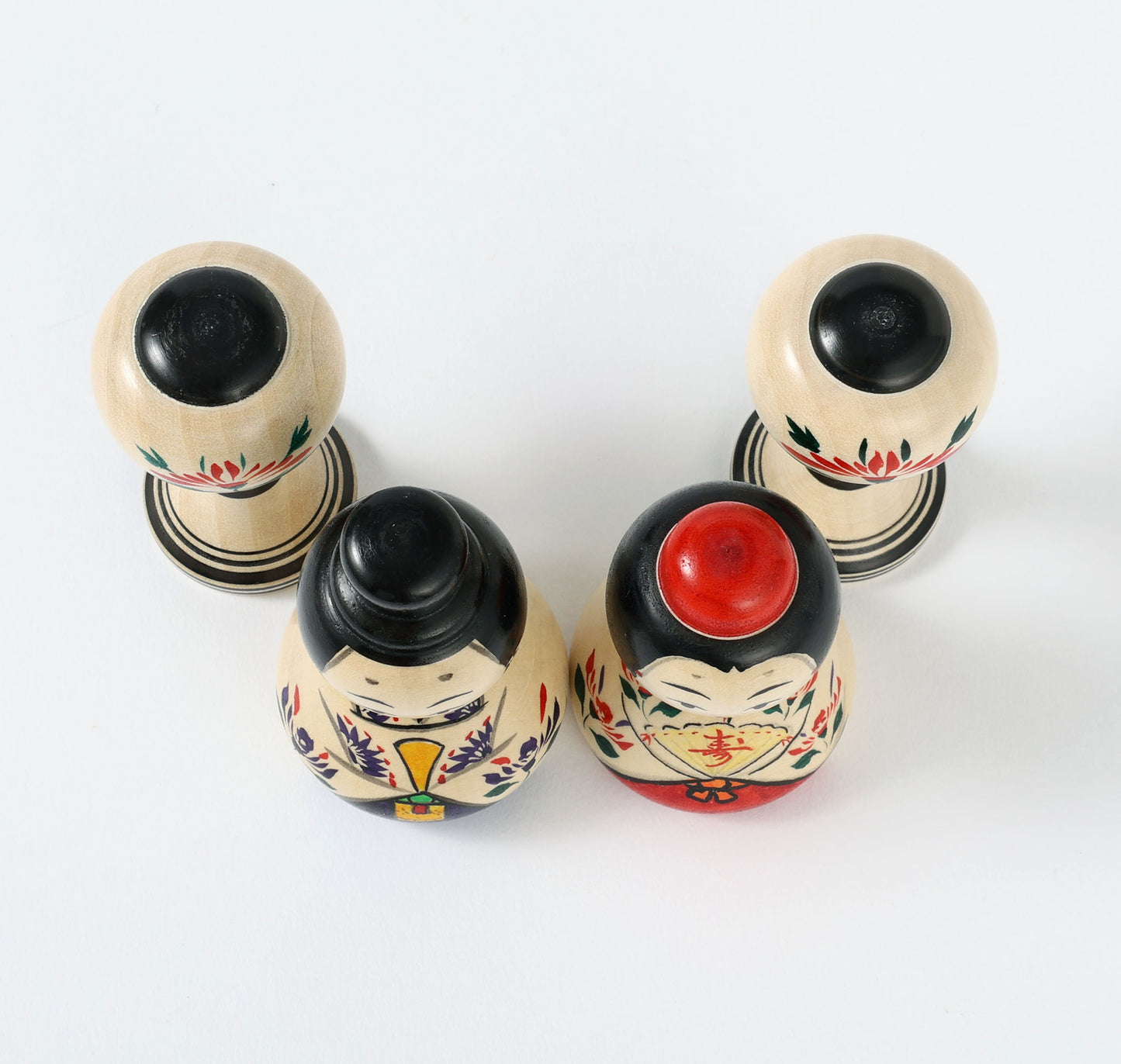 Hina kokeshi doll 雛こけし | YOSHIDA Katsunori 吉田勝範工人 | Naruko style 弥治郎系 | 8cm in height