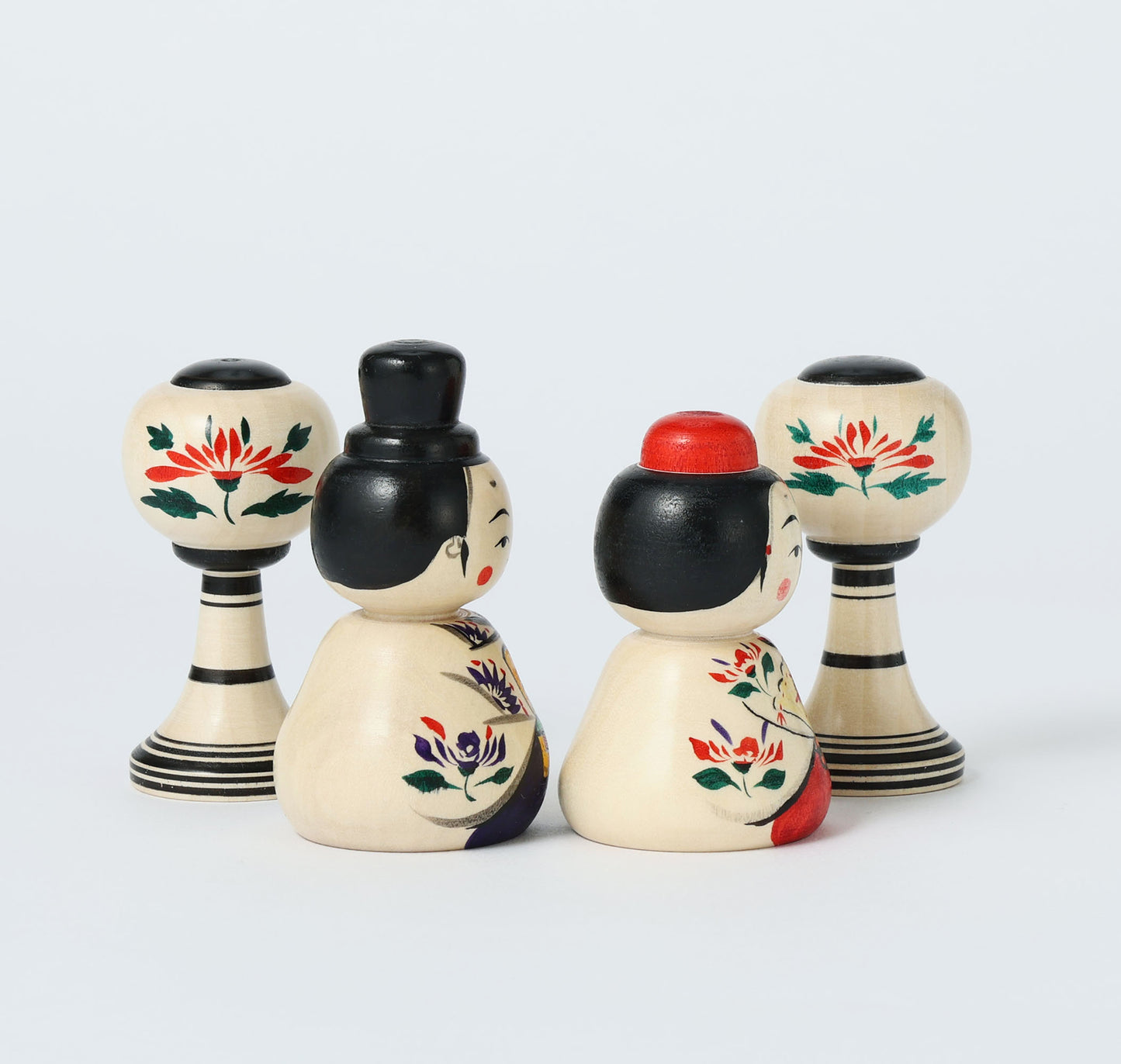 Hina kokeshi doll 雛こけし | YOSHIDA Katsunori 吉田勝範工人 | Naruko style 弥治郎系 | 8cm in height