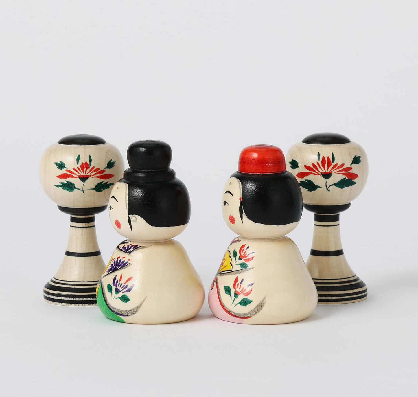 Hina kokeshi doll 雛こけし | YOSHIDA Katsunori 吉田勝範工人 | Naruko style 弥治郎系 | 7.5cm in height