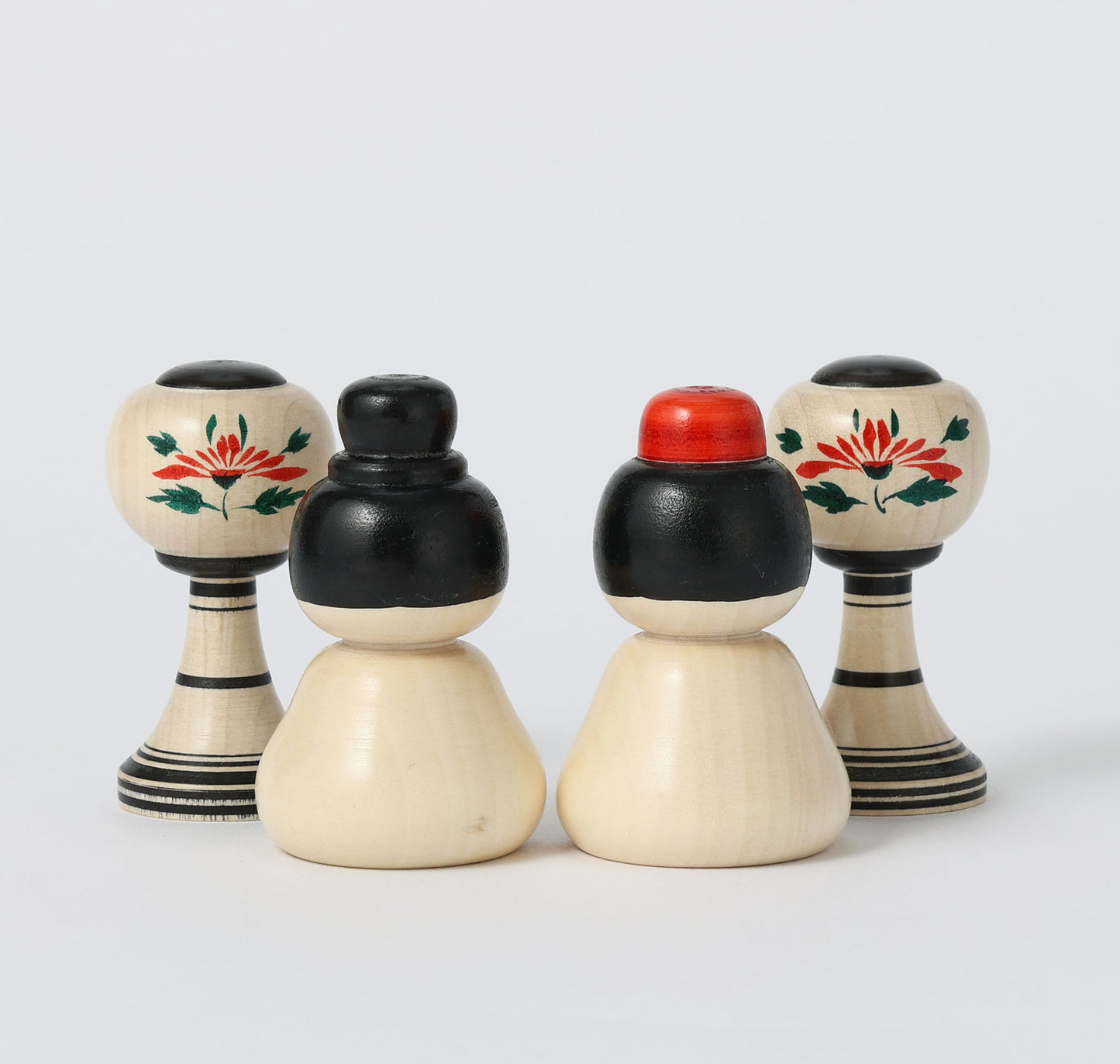 Hina kokeshi doll 雛こけし | YOSHIDA Katsunori 吉田勝範工人 | Naruko style 弥治郎系 | 7.5cm in height