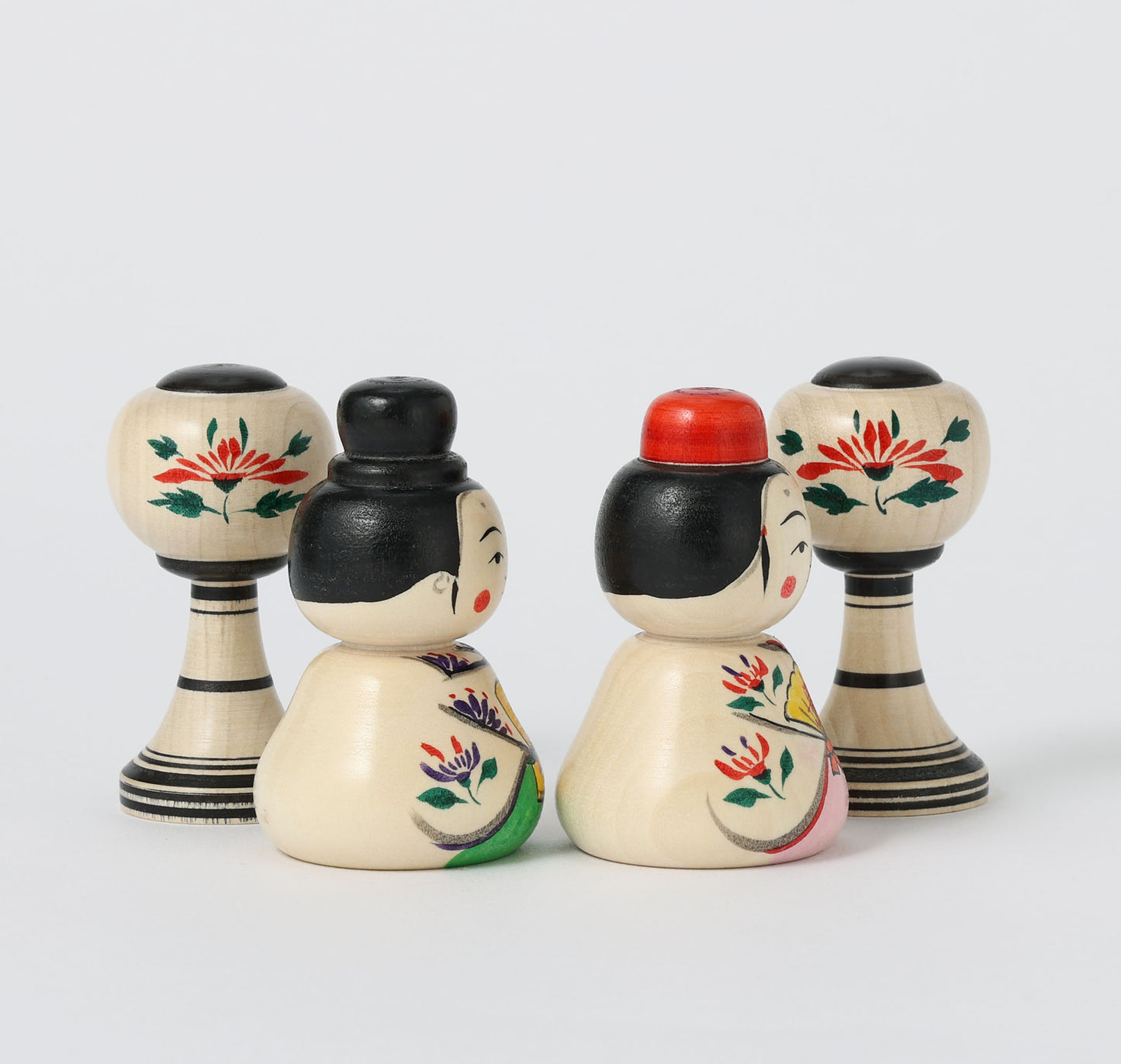 Hina kokeshi doll 雛こけし | YOSHIDA Katsunori 吉田勝範工人 | Naruko style 弥治郎系 | 7.5cm in height