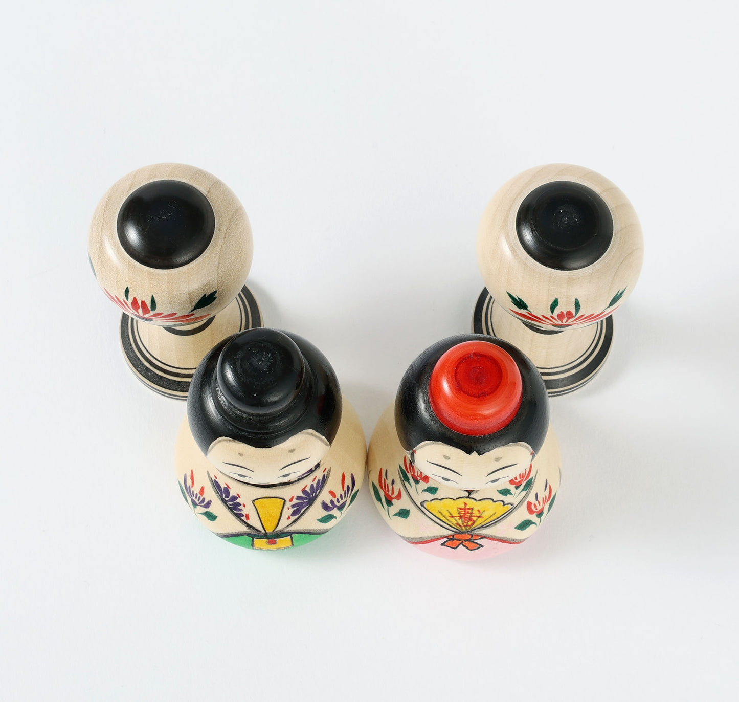 Hina kokeshi doll 雛こけし | YOSHIDA Katsunori 吉田勝範工人 | Naruko style 弥治郎系 | 7.5cm in height