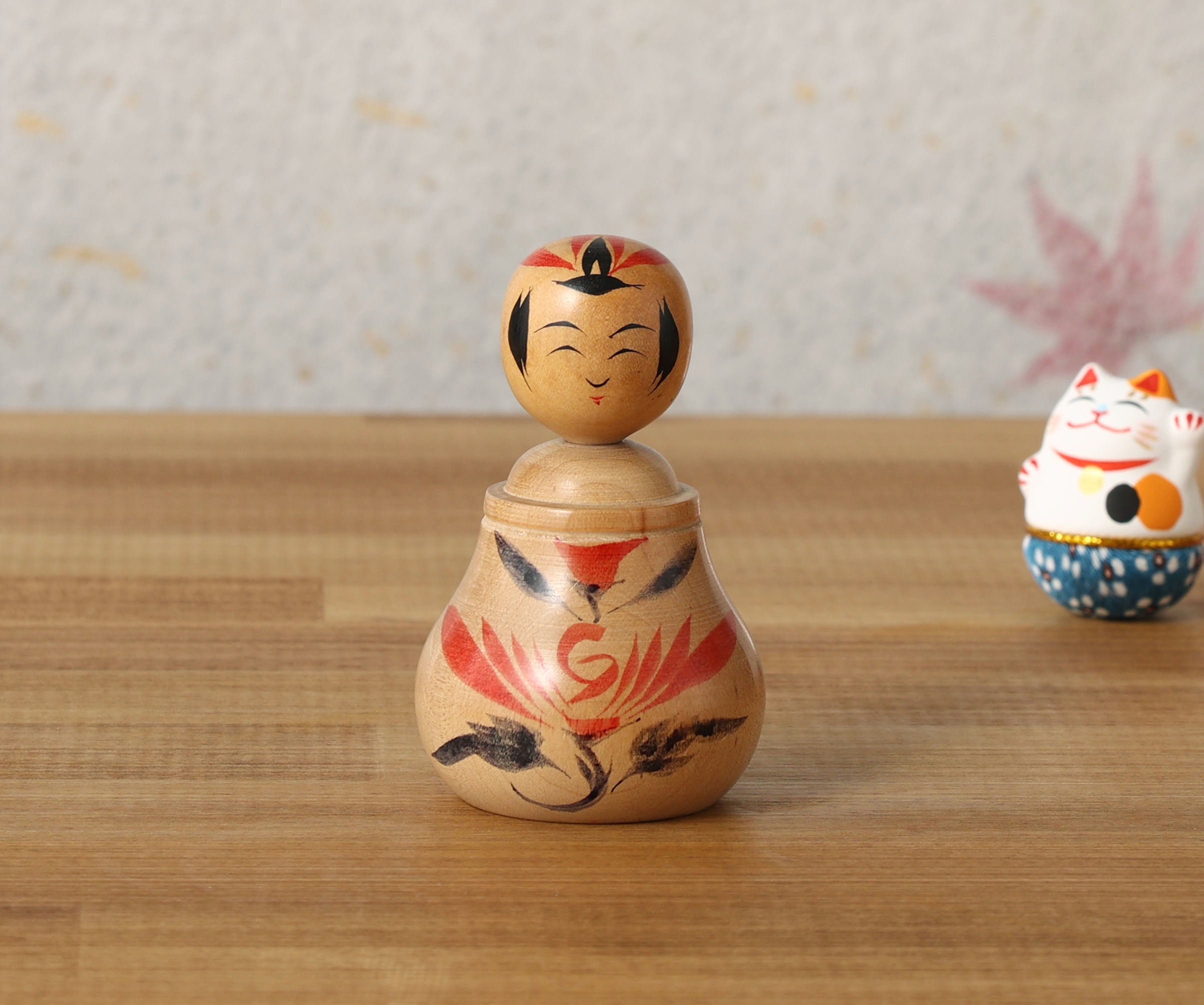 Vintage Naruko style Ejiko kokeshi doll, by TAKAHASHI, Shogo