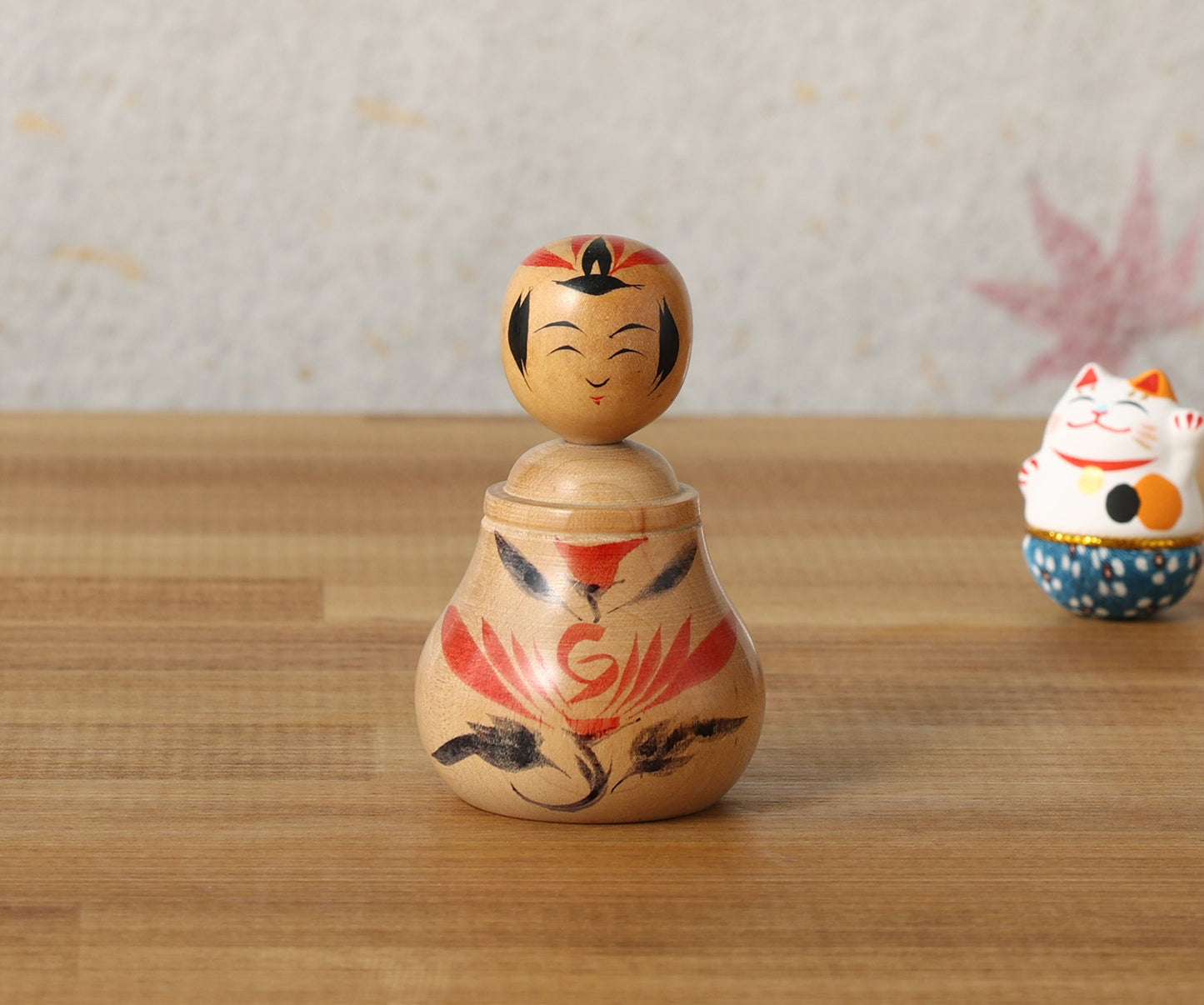 Vintage Naruko style Ejiko kokeshi doll, by TAKAHASHI, Shogo(1929-2020) | こけし古物 高橋正吾（鳴子系）