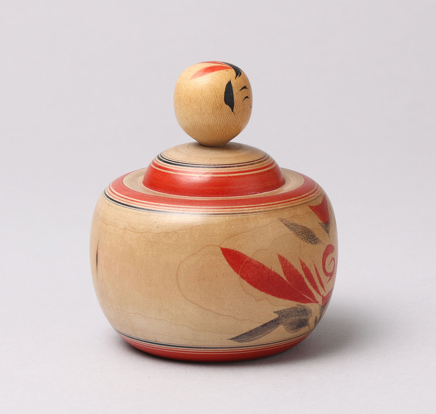 Vintage Naruko style ejiko kokeshi doll, by Shogo TAKAHASHI(1929-2020), Naruko style | こけし古物 高橋正吾（鳴子系）